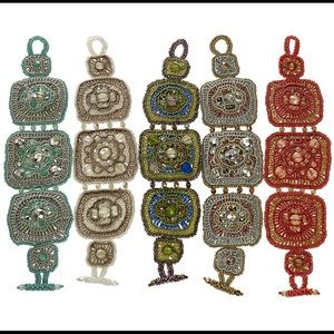 Hand Beaded Bohemian Cuff Bracelet-NWT